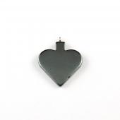 Hematite Heart Pendant